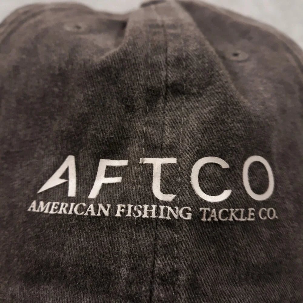 AFTCO Hat Cap Strap Back Mens Adjustable Gray American Fishing Tackle Co